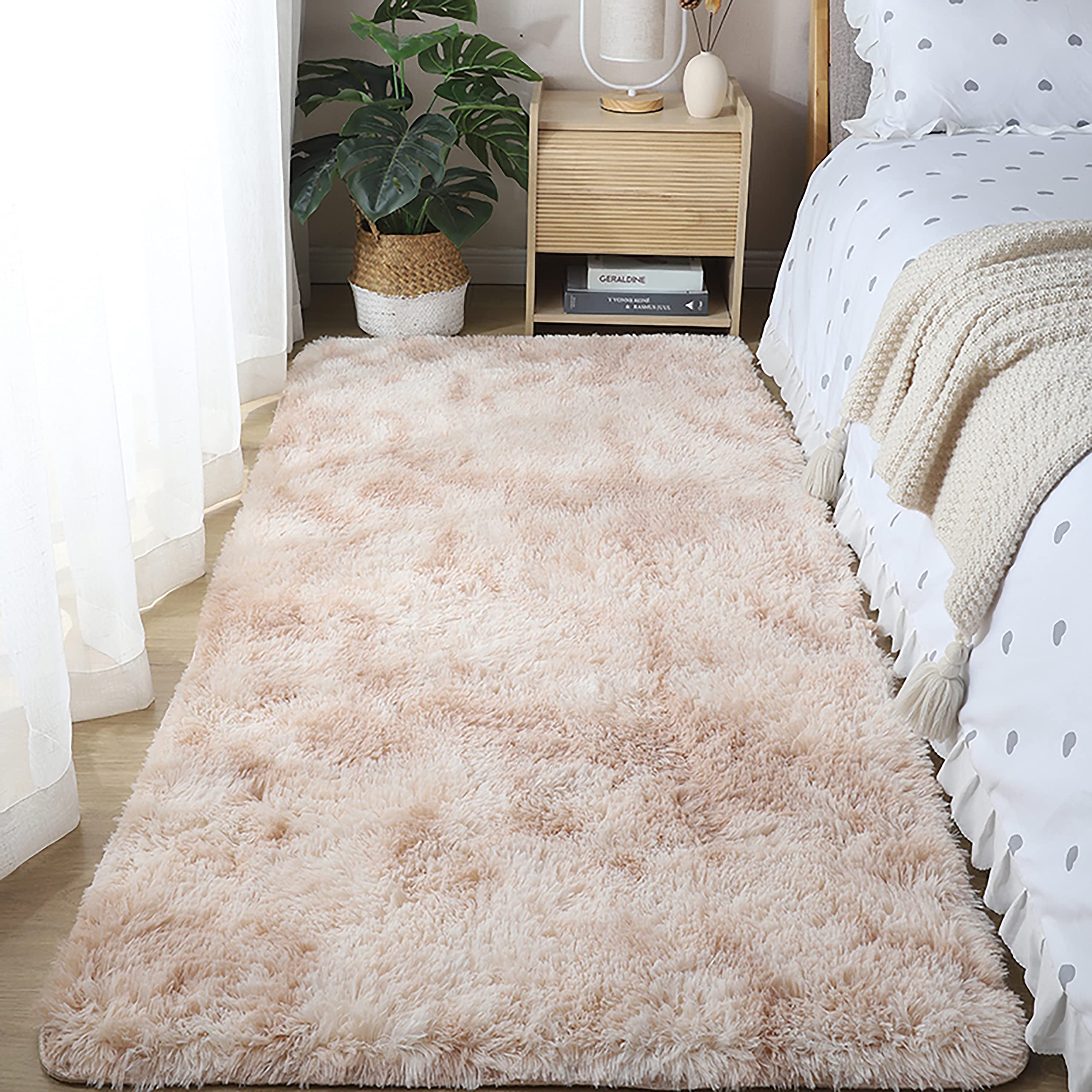 Extra Large Fluffy Shag Area Rug 8x10 Feet - Ultra Soft Plush Shaggy Rug for Living Room, Bedroom, Kids Room & Teen Room - Cozy Furry Floor Carpet for Girls & Boys - Perfect for Nursery, Dorm, Playroom & Home Decor