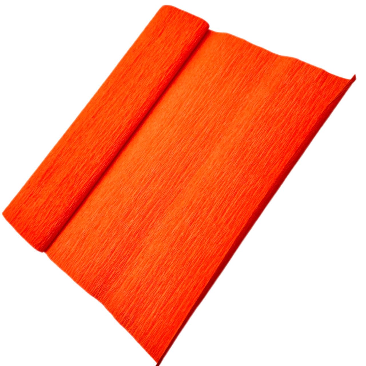 Lmlliang Crepe Paper Rolls - 250 Sheets 25cm x 25cm, DIY Gift Wrapping Paper for Crafts, Birthday, Wedding, Holiday Decorations & Paper Flowers (Tangerine Orange) - Perfect for Party Decor, Scrapbooking, School Projects & Floral Arrangements