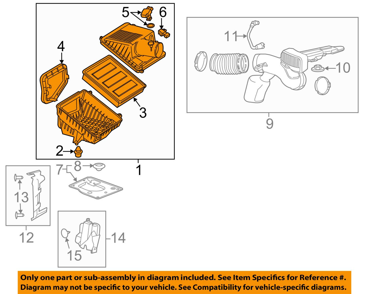 General Motors GM OEM Air Cleaner Intake Filter Box Housing 23433913 - Replacement Part for GM Vehicles | Perfect for Engine Maintenance & Performance Upgrades