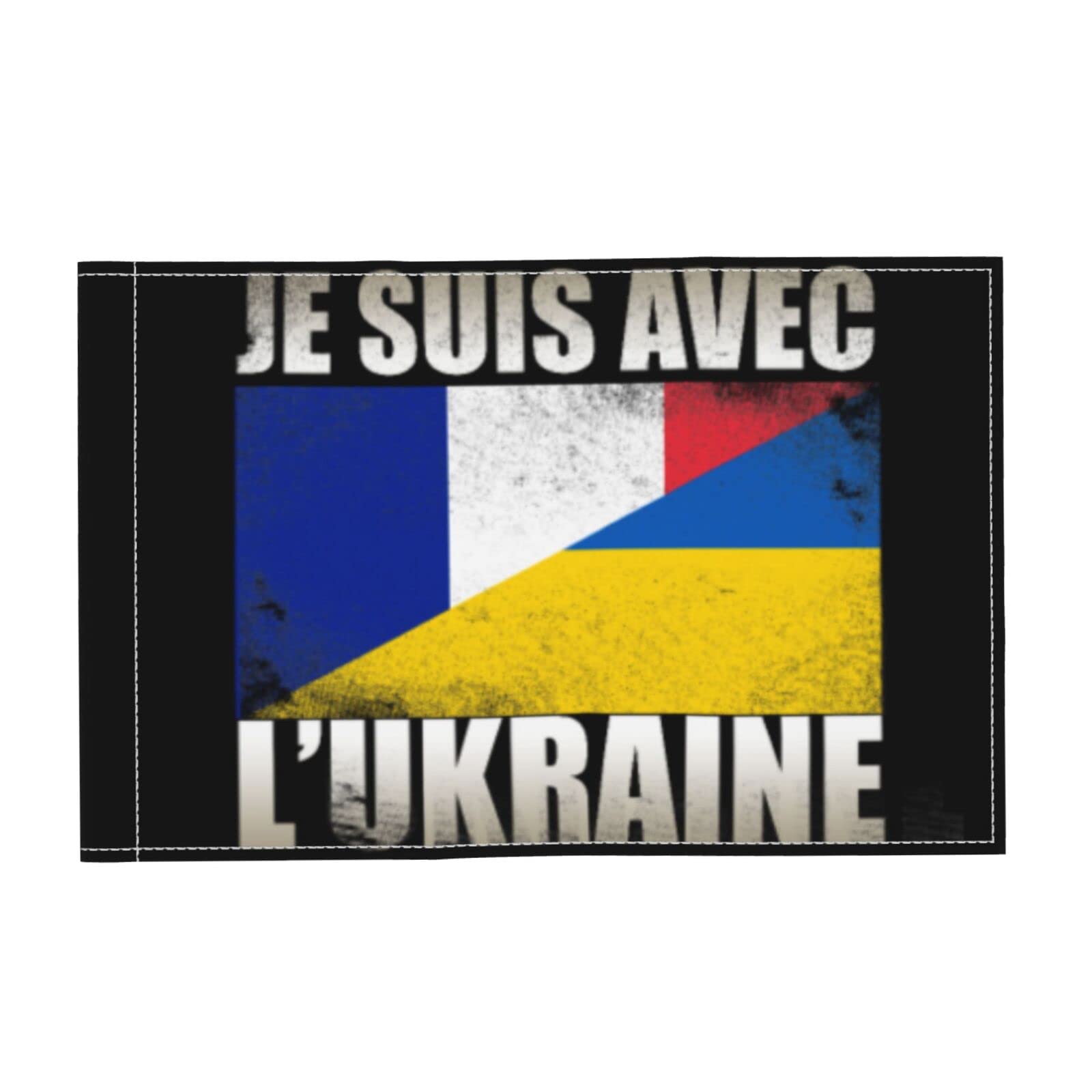 12x18 Double Sided Ukrainian Car Flag - I Stand With Ukraine Support Flag with No-Slip Window Clip | Made in Ukraine | Show Solidarity While Driving