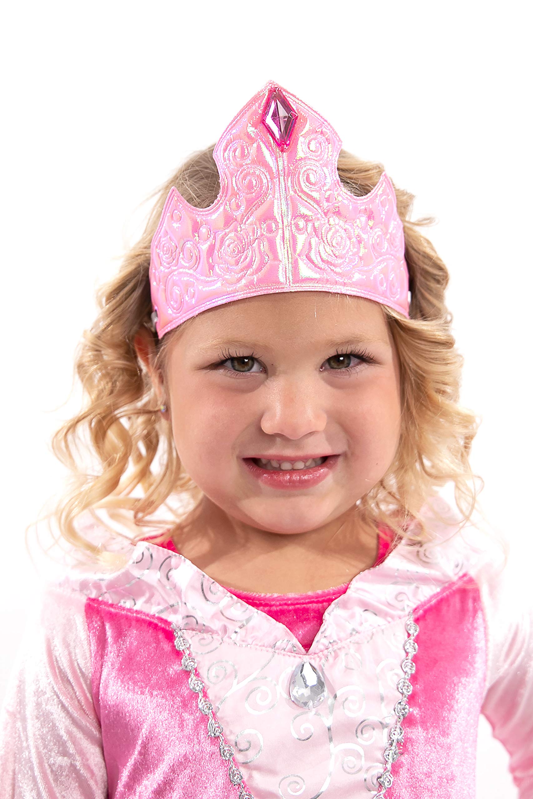 Little Adventures Soft Queen & Princess Crowns for Kids - Elegant & Comfortable Dress-Up Play Crowns for Birthday Parties, Halloween, Costumes & Pretend Play