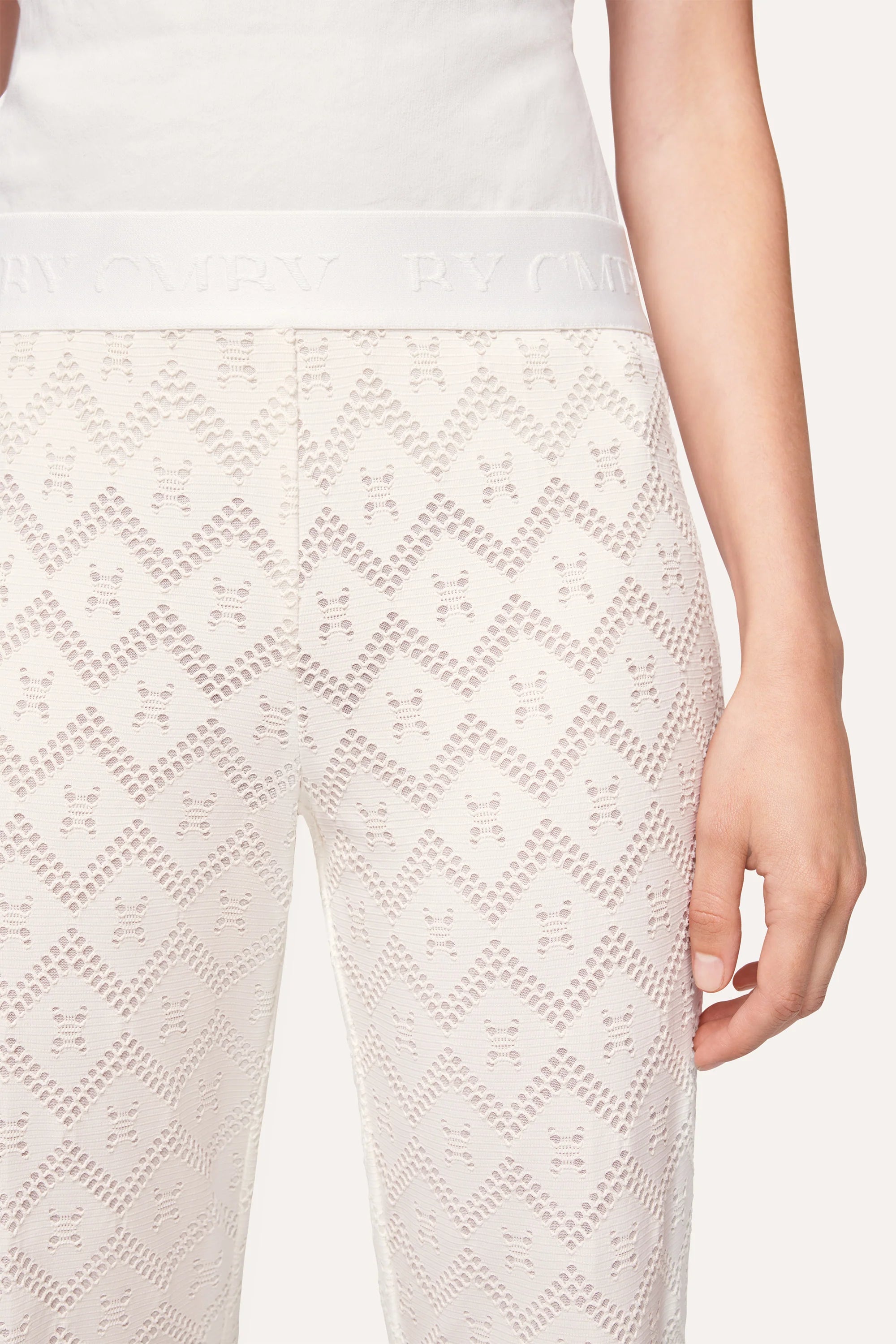 Faith Hose Flared Crop Top - Raw White | Women's Fashion Tops for Casual Wear & Summer Outfits