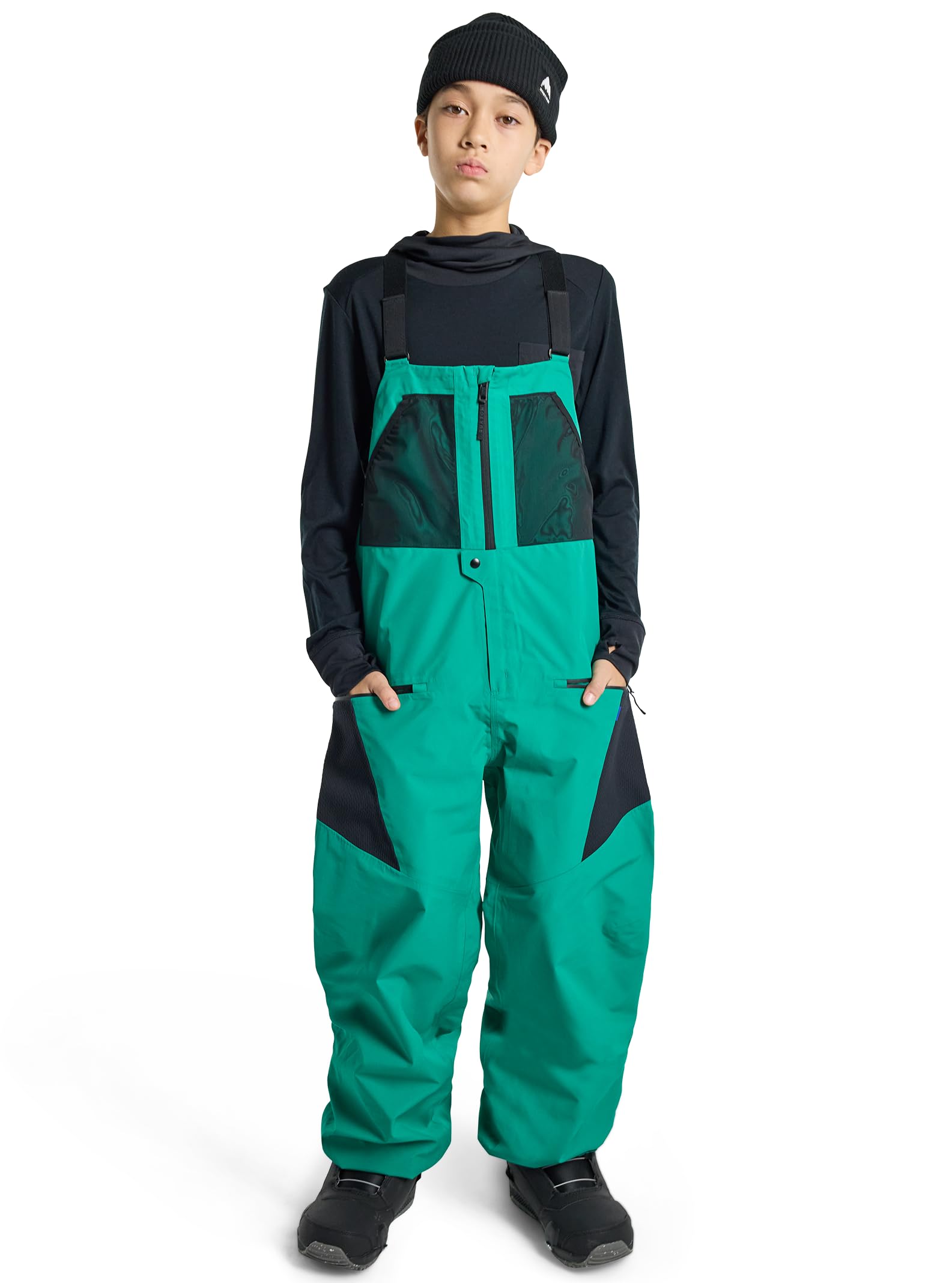 Burton Kids' Outbeam 3L Waterproof Bib Snow Pants - Warm Winter Skiing & Snowboarding Gear for Boys & Girls