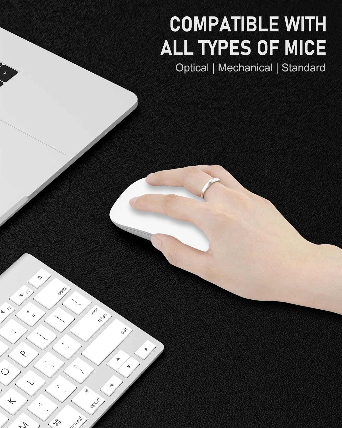 Premium PU Leather Desk Pad - 23.6