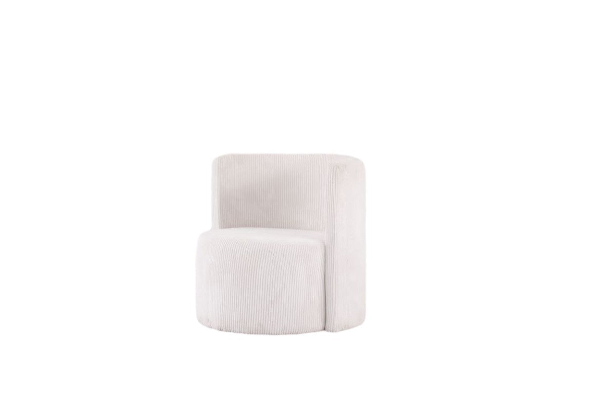 Modern White Accent Chair - Stylish Living Room & Bedroom Decor - Perfect for Reading Nook, Lounge Area & Home Office