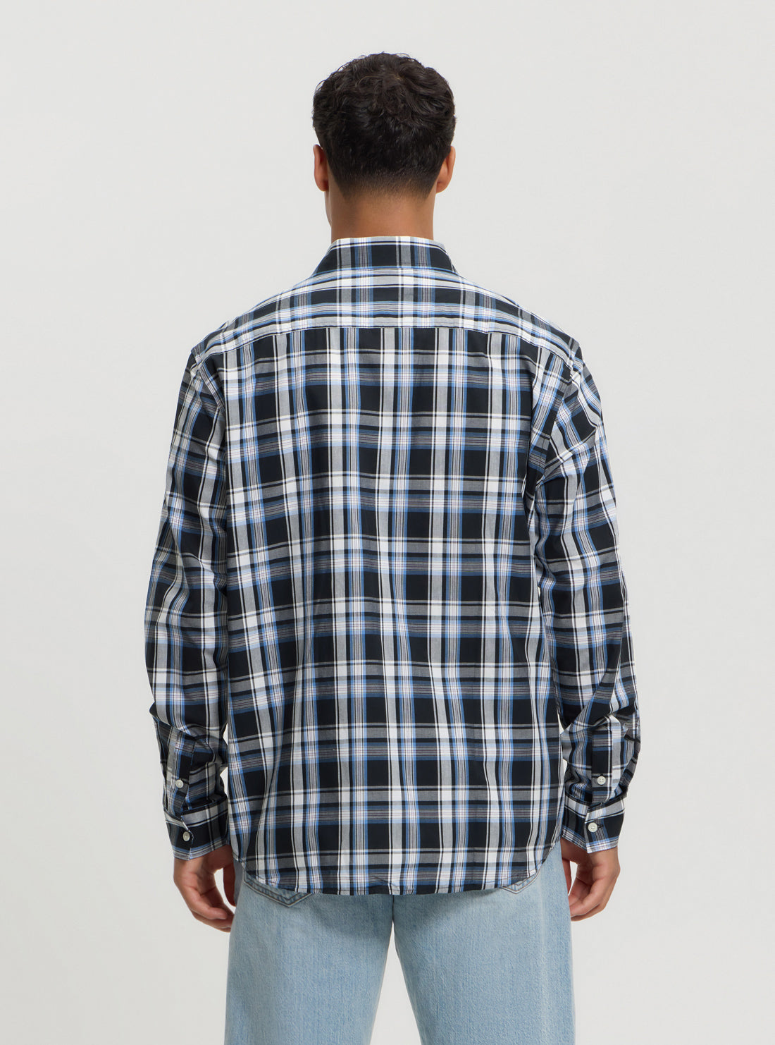 Guess Blue Stripe Denim Shirt for Women | Casual Button Down Shirt | Perfect for Office, Date Night & Weekend Outfits