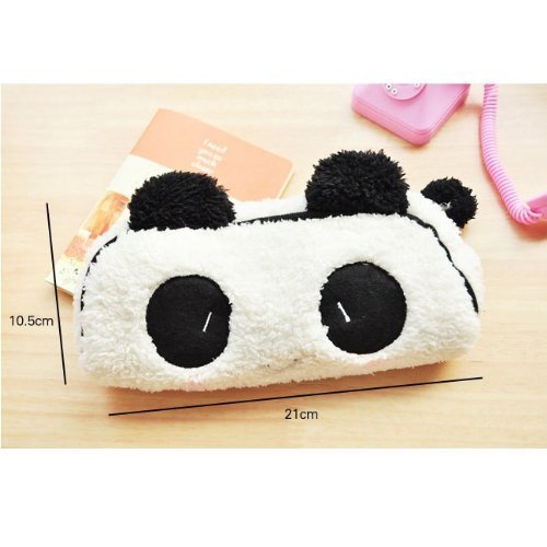 GBSTORE Cute Panda Pencil Case, Phone Holder & Card Organizer - Multi-Purpose Cosmetic Makeup Bag Pouch for School, Office & Travel Accessories Storage