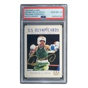 Oscar De La Renta Signed 1992 Impel Olympicards #23 Rookie Card PSA/DNA Gem Mint 10 - Authentic Autographed Collectible for Sports Memorabilia & Boxing Fans