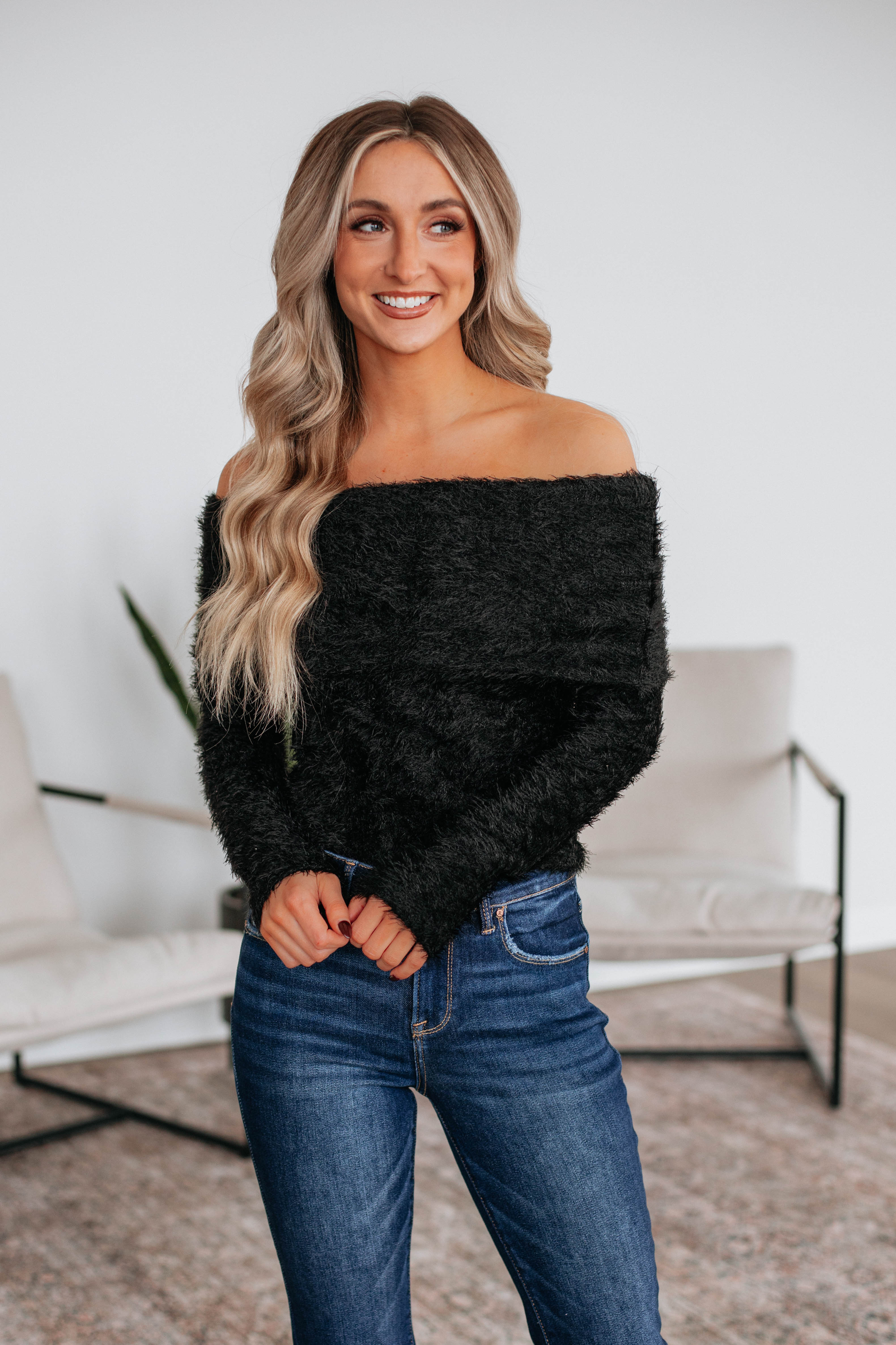 Elegant Black Convincing Composure Top - Perfect for Office Wear, Business Meetings & Professional Events
