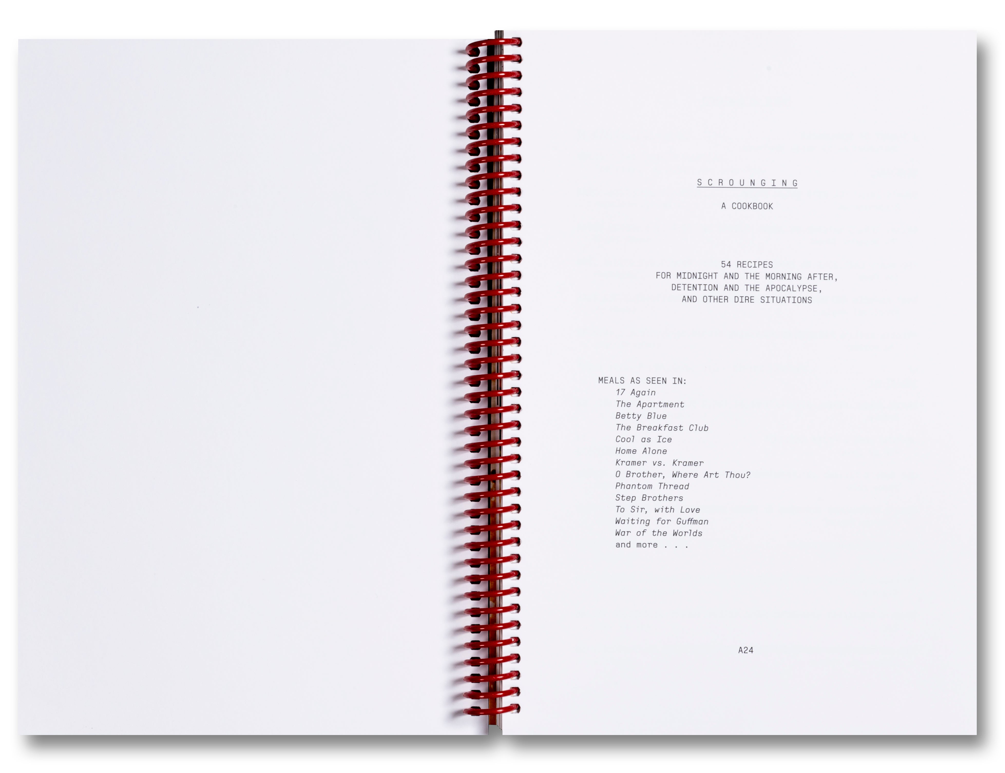 A24: Scrounging - Creative Budget Cooking Recipe Book | Softcover Cookbook for Frugal Meals & Sustainable Living | Perfect for Home Chefs & College Students