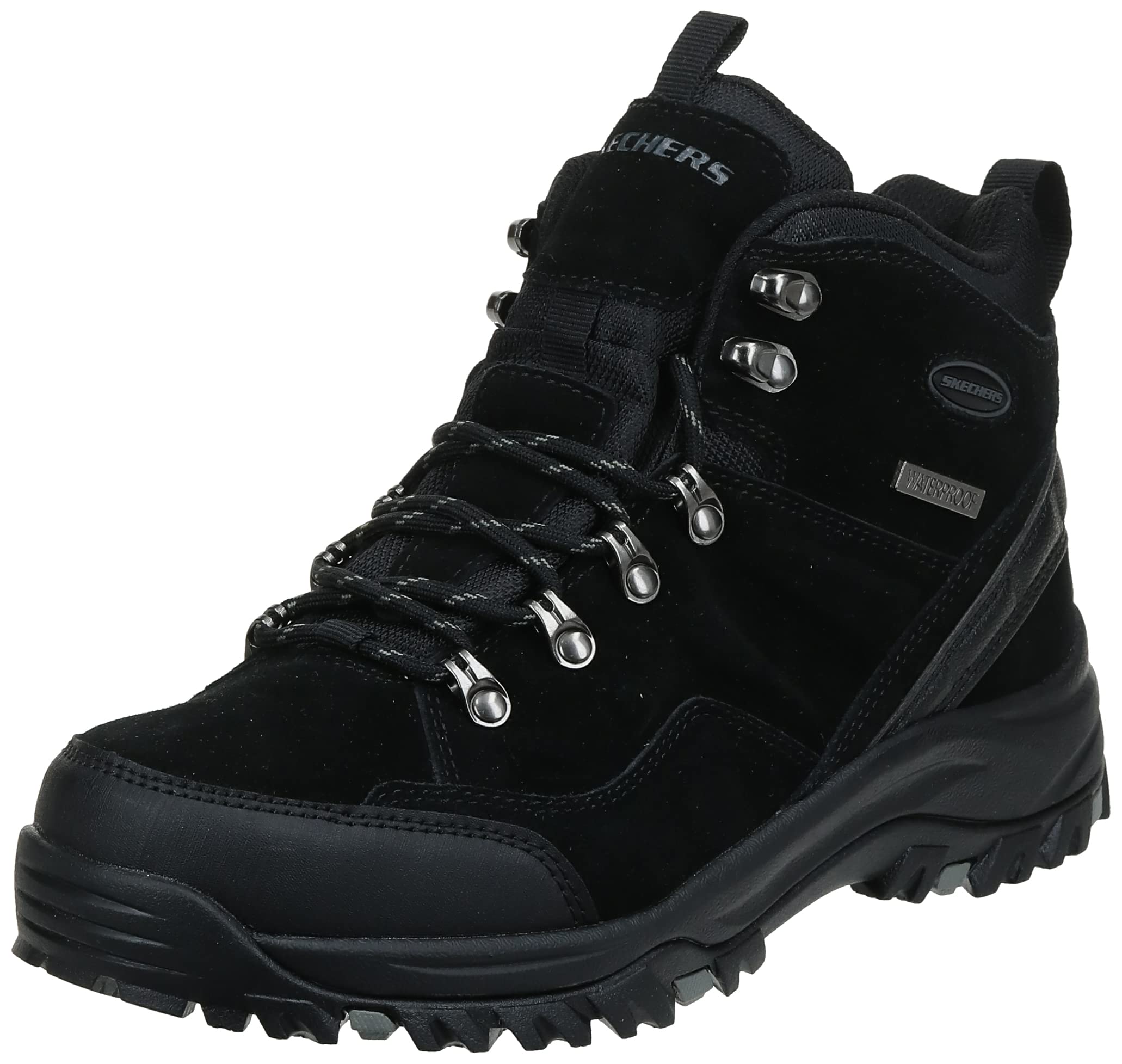 Skechers Men's Relment Pelmo Hiking Boot - Waterproof Outdoor Shoes for Men, Lightweight & Durable Trekking Boots - Perfect for Hiking, Camping, and Mountain Climbing