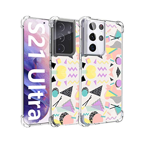 **ZDO Shockproof Flower Series TPU Phone Case for Samsung Galaxy S21 Ultra (6.8