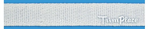 Premium White 3/8 Inch Twill Tape - 18 Yards Bulk Roll for Sewing, Crafting & DIY Projects - Perfect for Garment Trims, Quilting & Home Decor