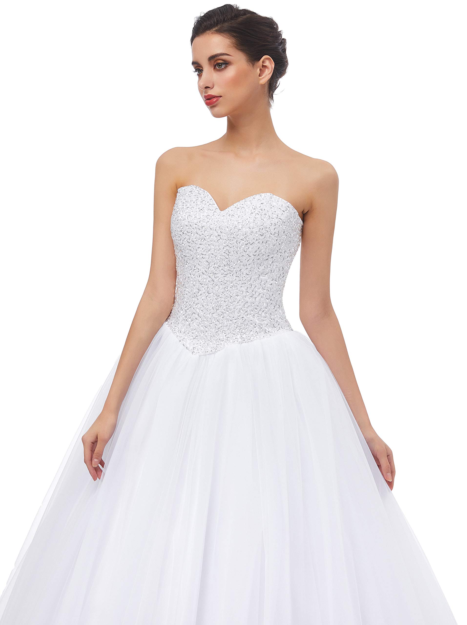 Elegant Women's Ball Gown Bridal Wedding Dresses for Bride - Perfect for Formal Weddings, Prom, Evening Gala & Special Occasions