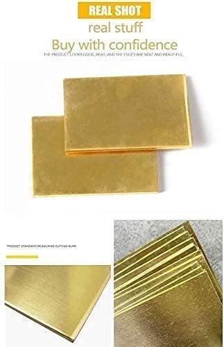 Premium Copper Sheet & Brass Foil for Metalworking, DIY Crafts - 300x300mm (12x12 Inches) - Perfect for Jewelry Making, Home Decor, and Art Projects