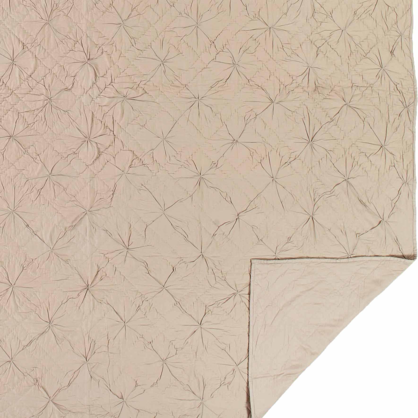 Aubree Taupe Queen Size Quilt Set 92x92 Inches - Soft & Cozy Bedding by VHC Brands - Perfect for Master Bedroom, Guest Room & Cozy Nights