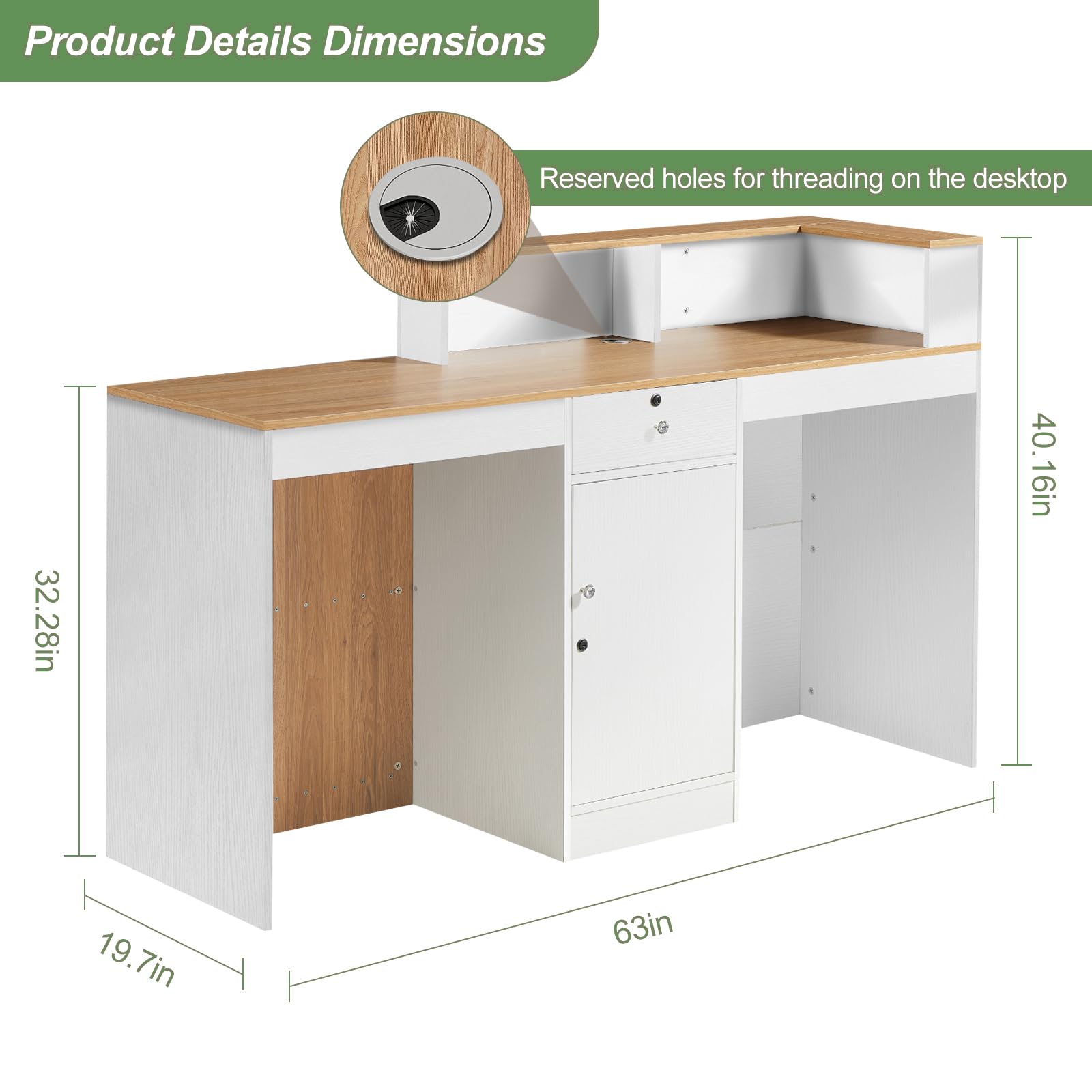 Modern Reception Desk - 63