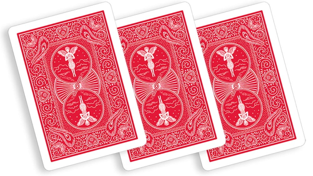 Bicycle 809 Playing Cards - Mandolin Back Design - Premium Red Deck for Poker, Magic Tricks & Card Games - Perfect for Casino Nights, Family Gatherings & Professional Performances