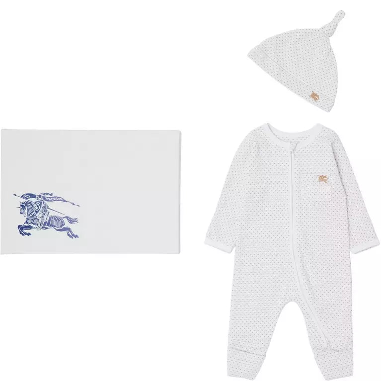 Burberry Infant Claude Set - Baby Boy & Girl Outfit for Special Occasions | Soft Cotton & Stylish Design | Perfect for Holidays, Parties & Family Photos