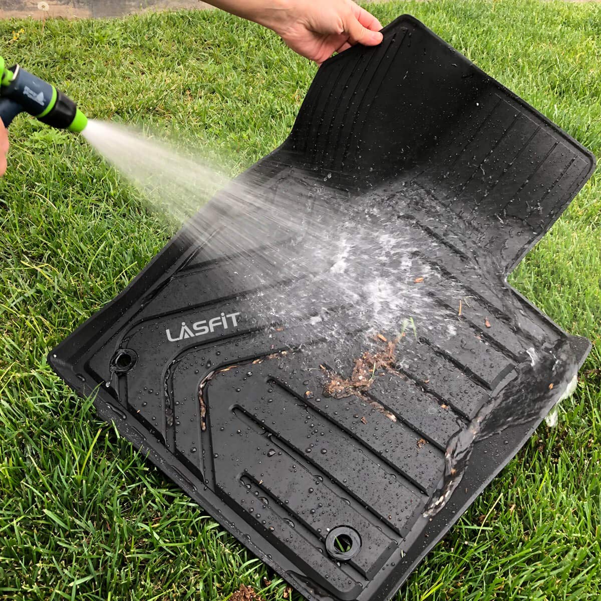 LASFIT Custom Fit TPE All-Weather Floor Mats for Land Rover Range Rover Velar & Jaguar F-Pace (2017-2025) - Waterproof Car Floor Liners 1st & 2nd Row - Black - Perfect for Off-Roading, Daily Commute & Family Road Trips