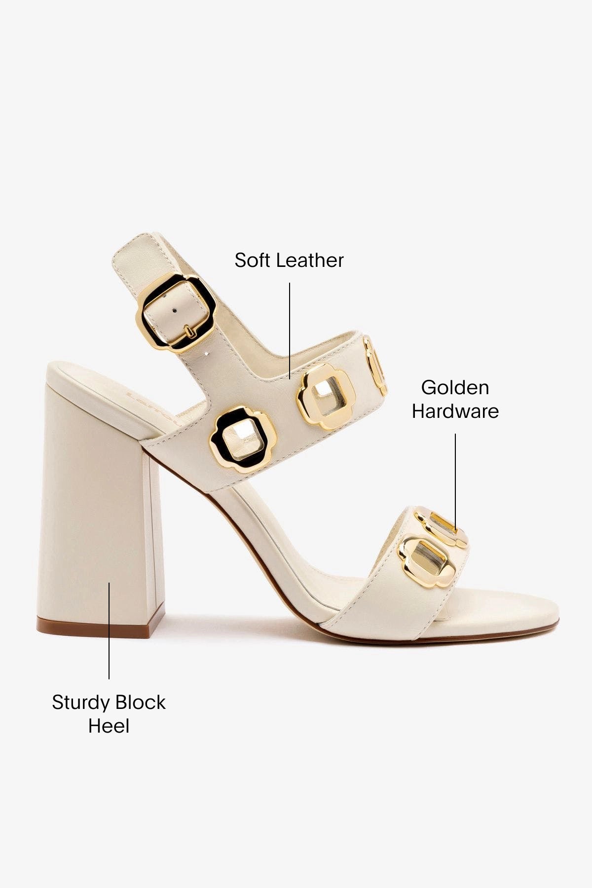 Milan Hi Sandal Women's Ivory Leather Sandals - Comfortable & Stylish Summer Casual Shoes for Beach, Vacation, and Everyday Wear