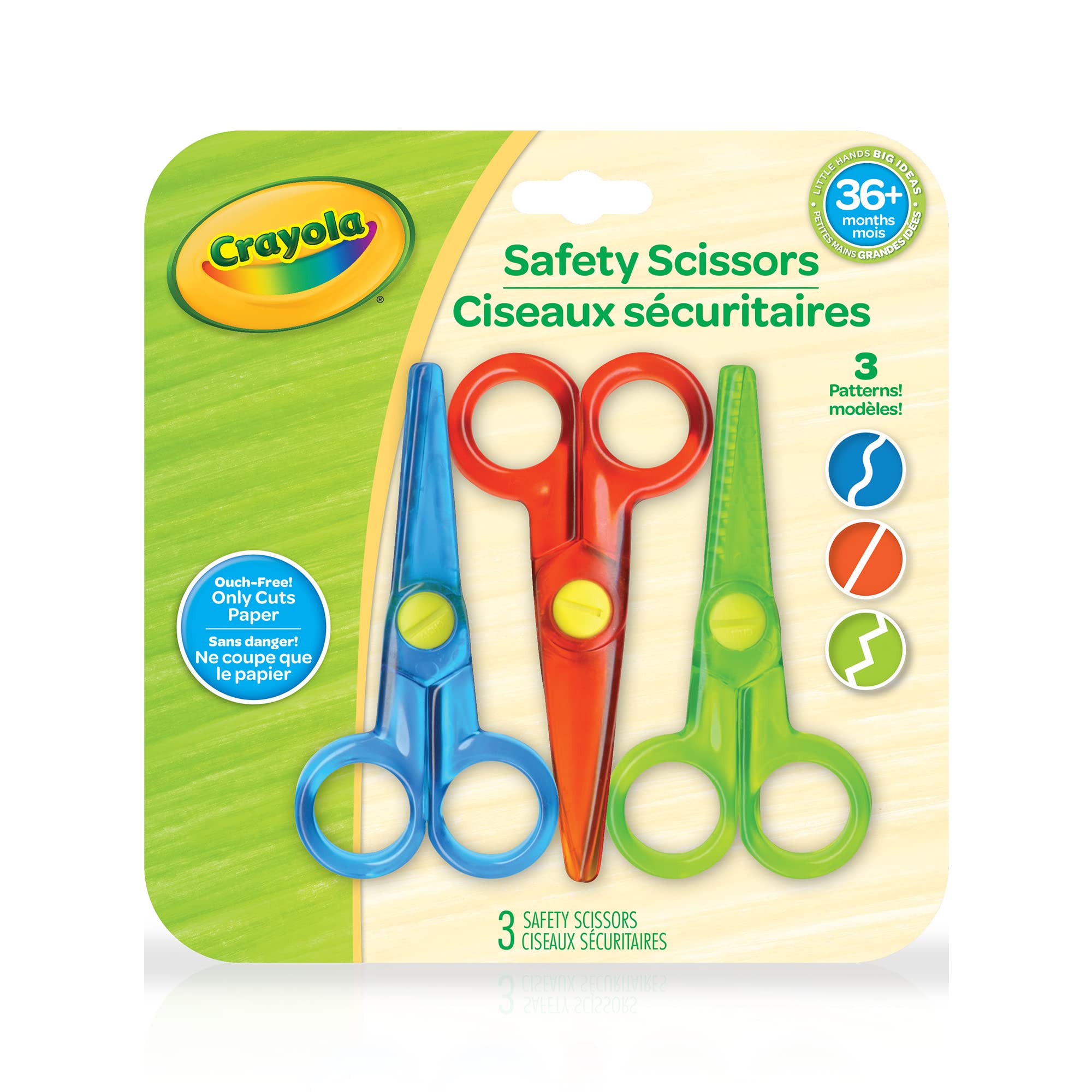 Crayola My First Safety Scissors for Kids - Toddler Art Supplies, Preschool Craft Tools for Paper Cutting - Perfect for Classroom Activities & DIY Projects