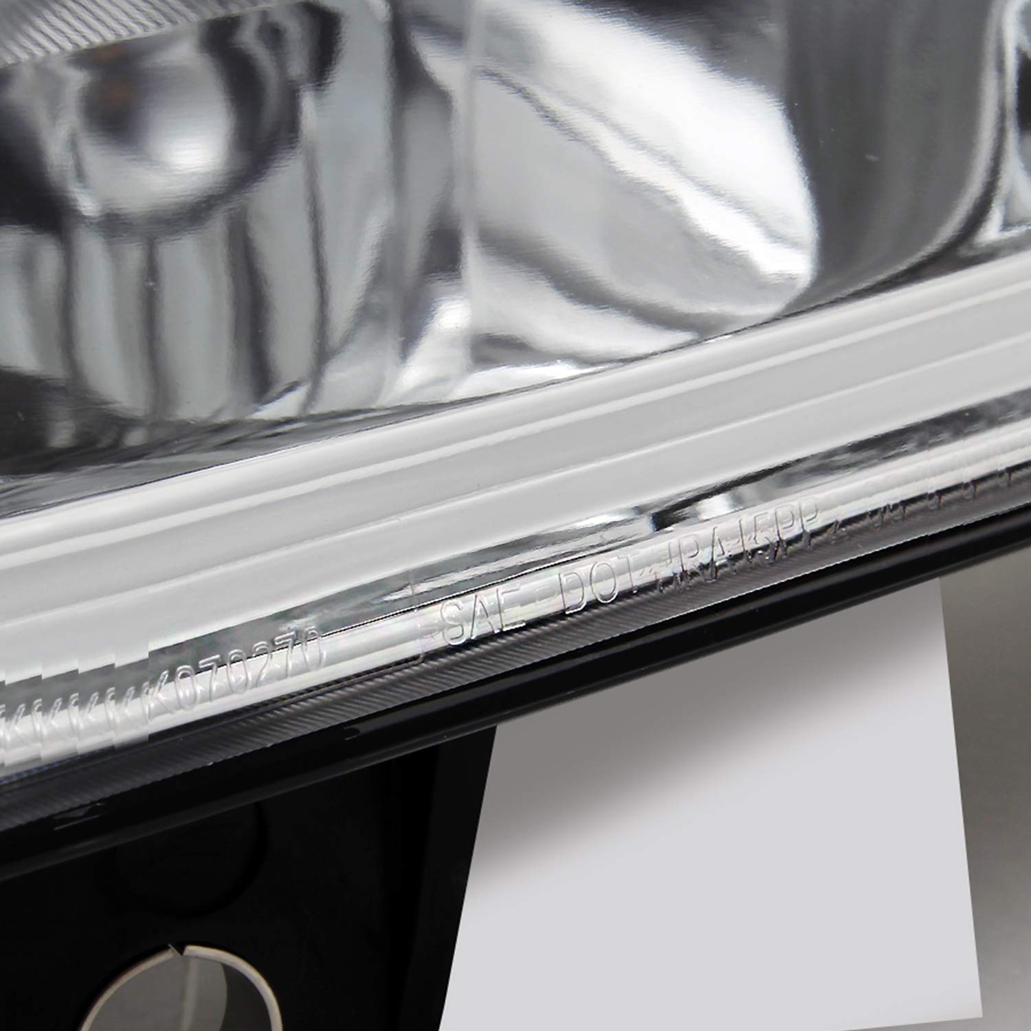 AKKON Chrome Bezel Headlight Housing Replacement for 2008-2010 Dodge Grand Caravan - OE Style Fit, Fog Resistant & Durable for Night Driving & Daily Commute