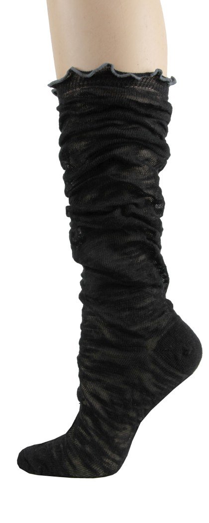 Women's Tall Cotton Slouch Socks for Boots - Cute Ruffle Boot Socks - Warm & Comfortable Winter Socks for Women - Perfect for Boots, Ankle Boots & Cold Weather Outfits