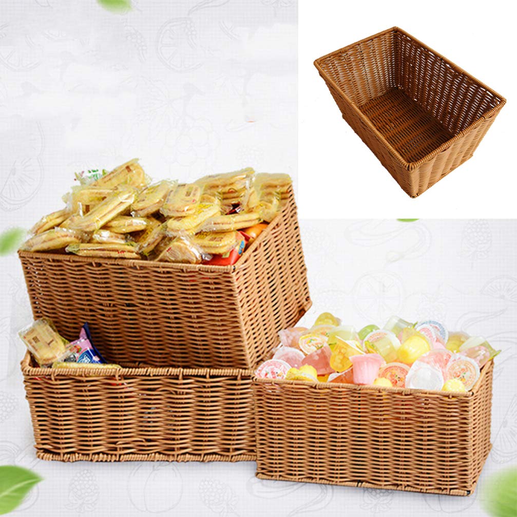 Natural Seagrass Woven Storage Basket - Eco-Friendly Hamper Organizer for Home, Bathroom & Laundry | Decorative Tray for Utensils, Toys & Clutter | Bamboo Rattan Style Bin for Bedroom, Kitchen & Office Organization