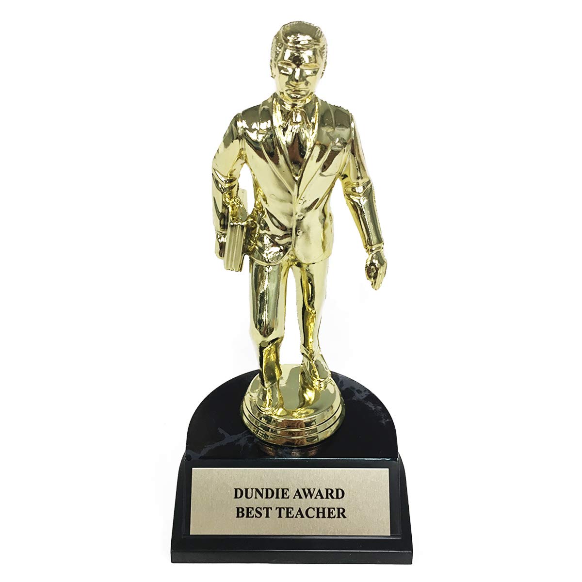 Best Teacher Dundie Award Trophy - Perfect for Classroom & Office Recognition