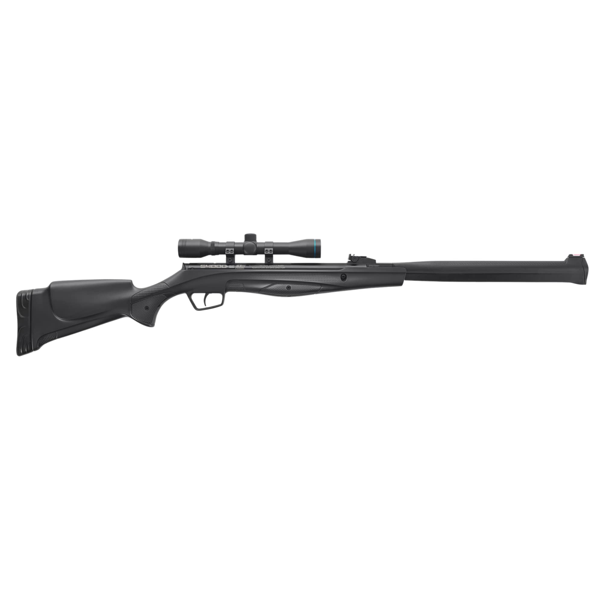 Stoeger S4000-E Combo .22 Caliber Air Rifle - Black Synthetic Stock with Fiber-Optic Sights & 4x32 Scope - Ideal for Target Shooting, Hunting & Outdoor Sports