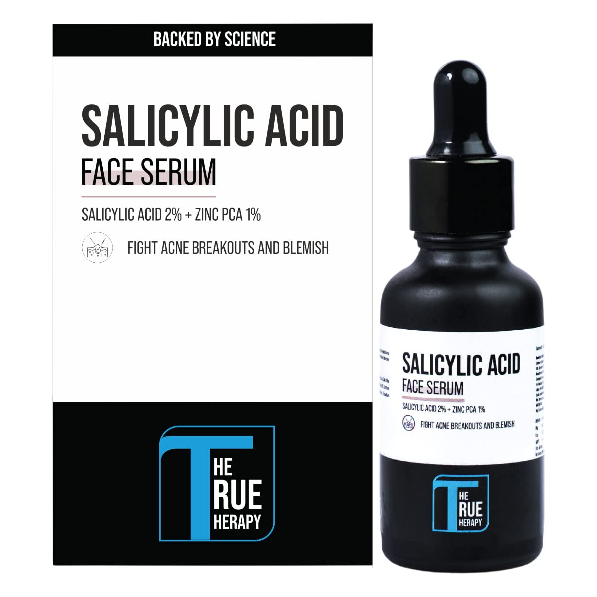 2% Salicylic Acid & Zinc PCA Face Serum for Acne Prone Skin - Treats Acne, Blackheads, Dark Spots, Reduces Blemishes & Excess Oil - Minimizes Breakouts & Pores - 30ml | Perfect for Daily Skincare & Blemish Control