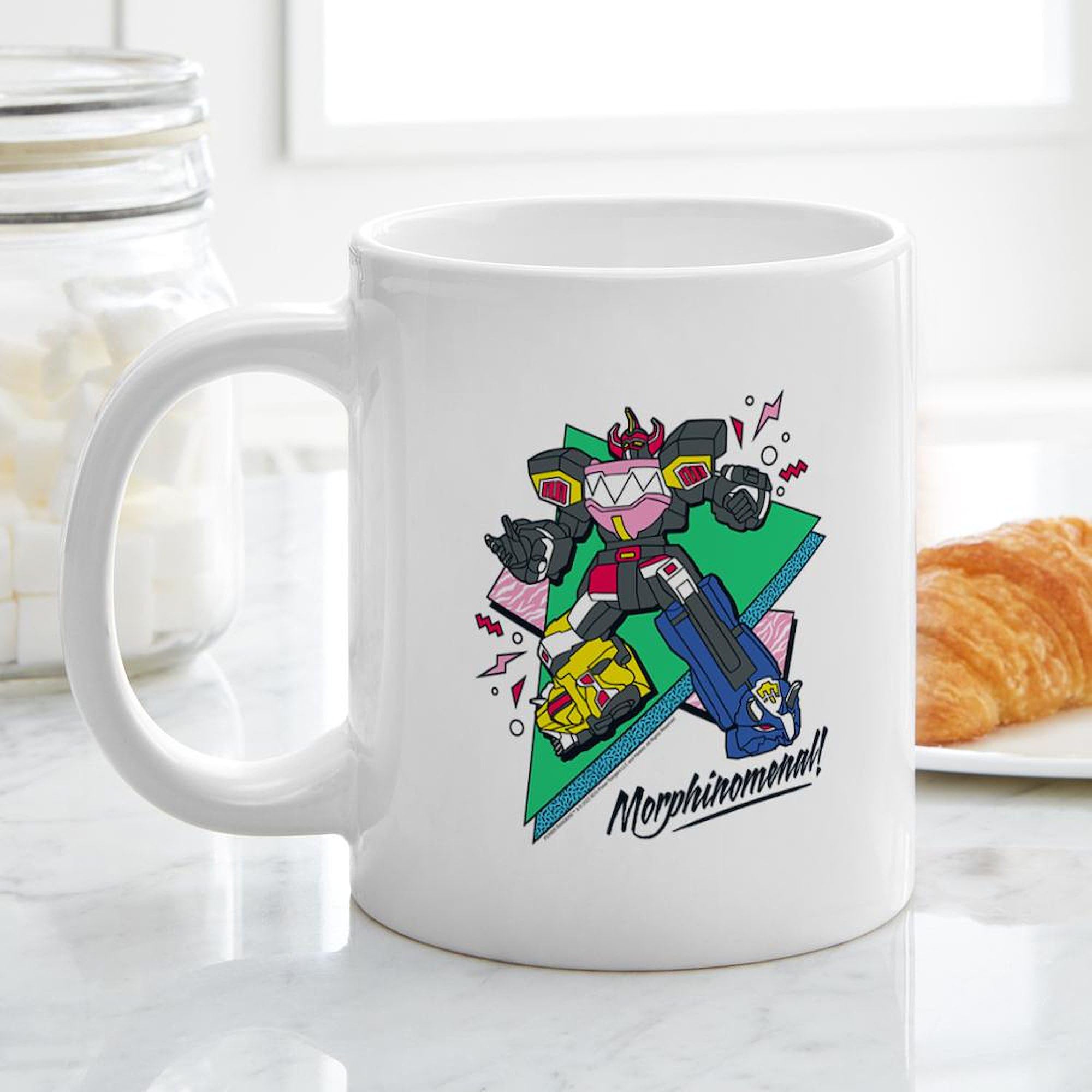 Power Rangers Morphinomenal 20oz Ceramic Coffee Mug - Large Insulated Mega Cup for Hot & Cold Drinks - Perfect for Home, Office, or Gifts for Fans