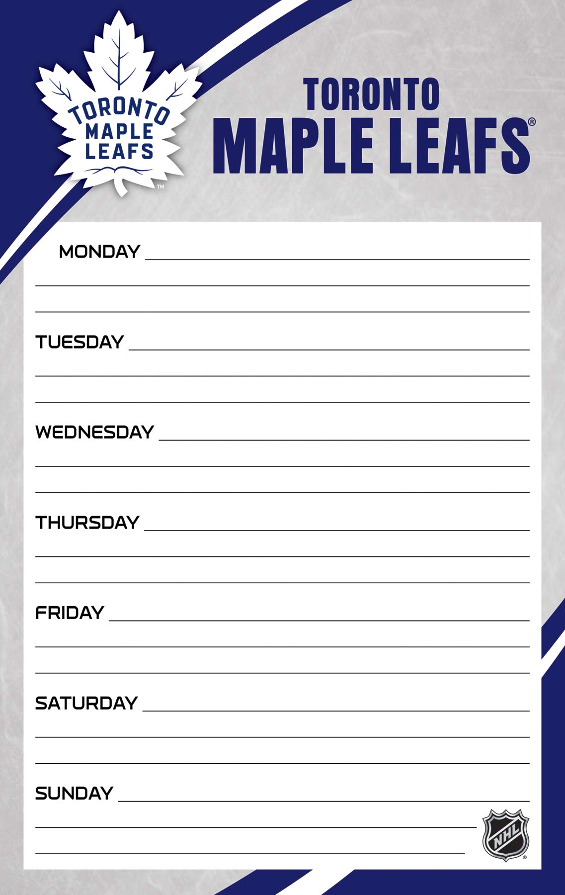 Toronto Maple Leafs Jumbo Planner by Turner Sports - 2023-24 Season Schedule & Organizer | Perfect for Hockey Fans, Office & Home Use (Model 8135023)