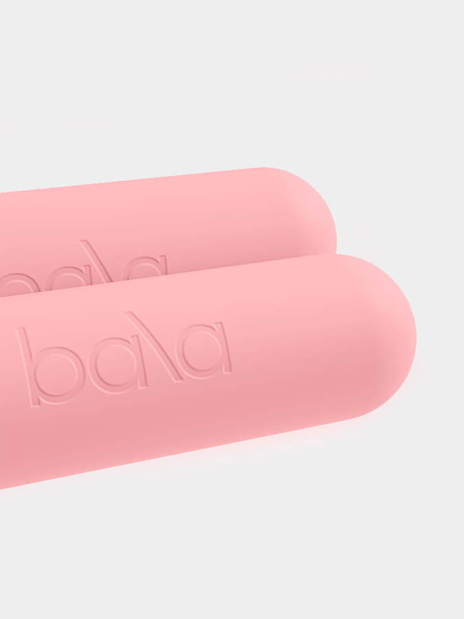 Bala Bars 3lb Hand Weights - Lightweight Dumbbells for Home Workouts, Yoga & Fitness Training - Perfect for Strength Training, Toning & Arm Exercises