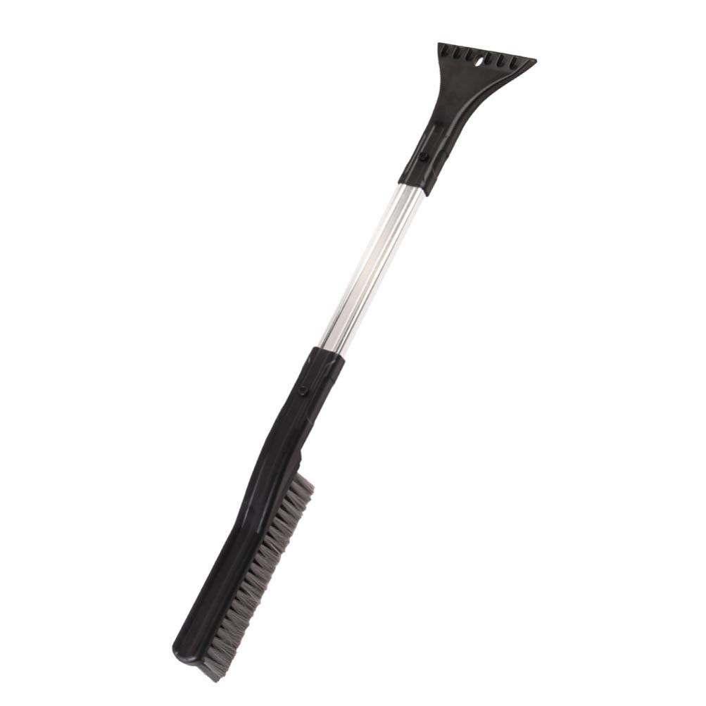 2 in 1 Heavy Duty Ice Scraper with Brush for Car - No Scratch Snow Brush & Shovel for Windshield & Windows | Winter Car Accessories for Snow Removal & Emergency Roadside Use