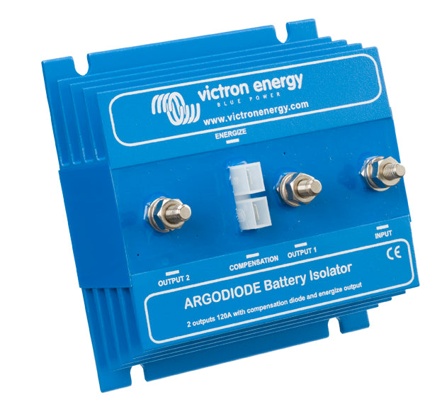 Victron Energy Argodiode 120 2AC 120A Battery Isolator for Dual Battery Systems - Perfect for RVs, Boats, and Off-Grid Solar Power Applications