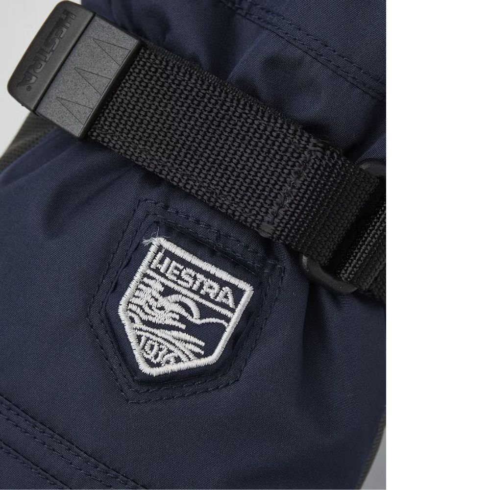 Hestra Kids Ski Mittens - Waterproof Gore-Tex Gauntlet Gloves for Cold Weather, Dark Navy (31581 290) - Perfect for Winter Sports & Snow Play