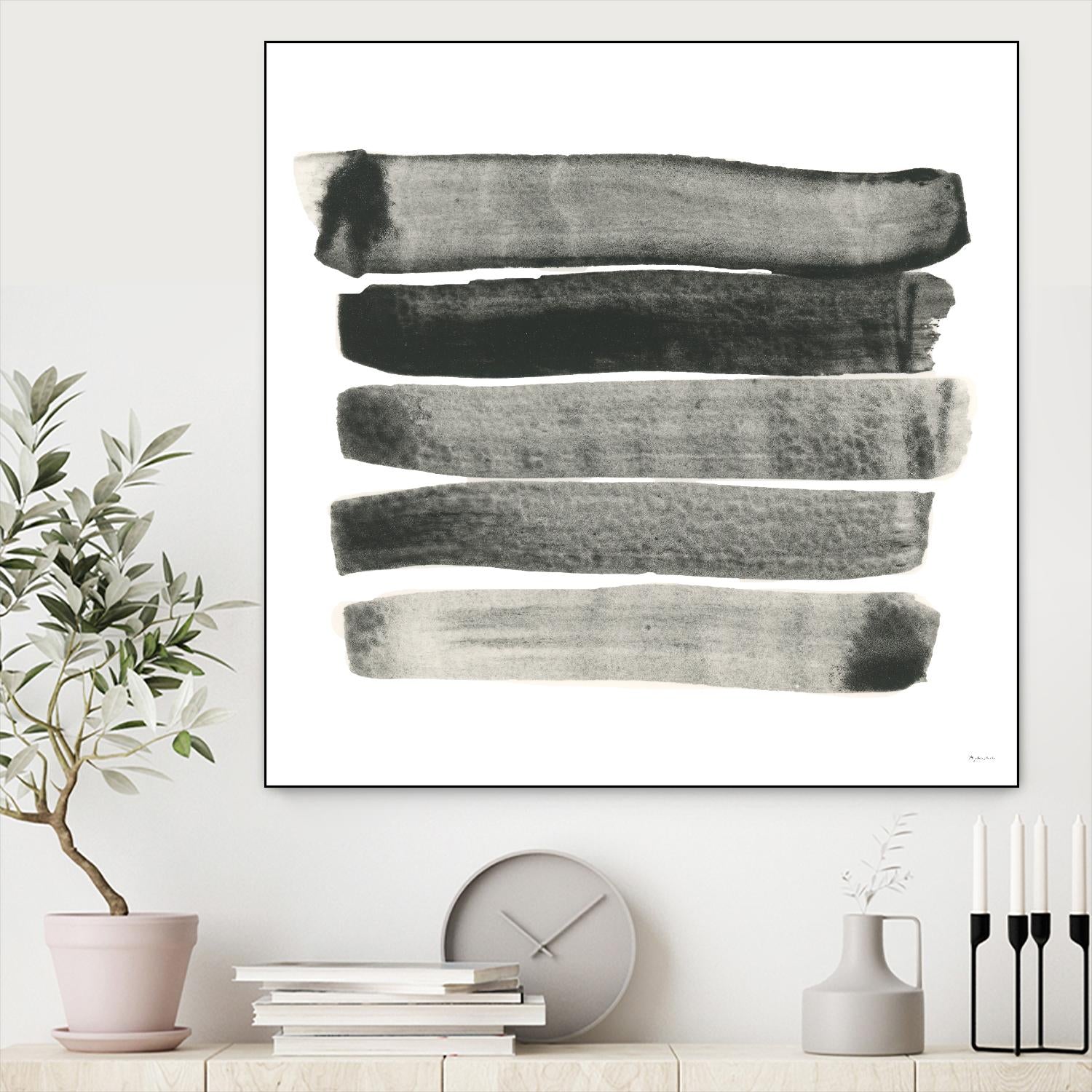 Abstract Line No. 67 - Modern Abstract Wall Art Painting for Home & Office Decor | Perfect for Living Room, Bedroom, or Workspace