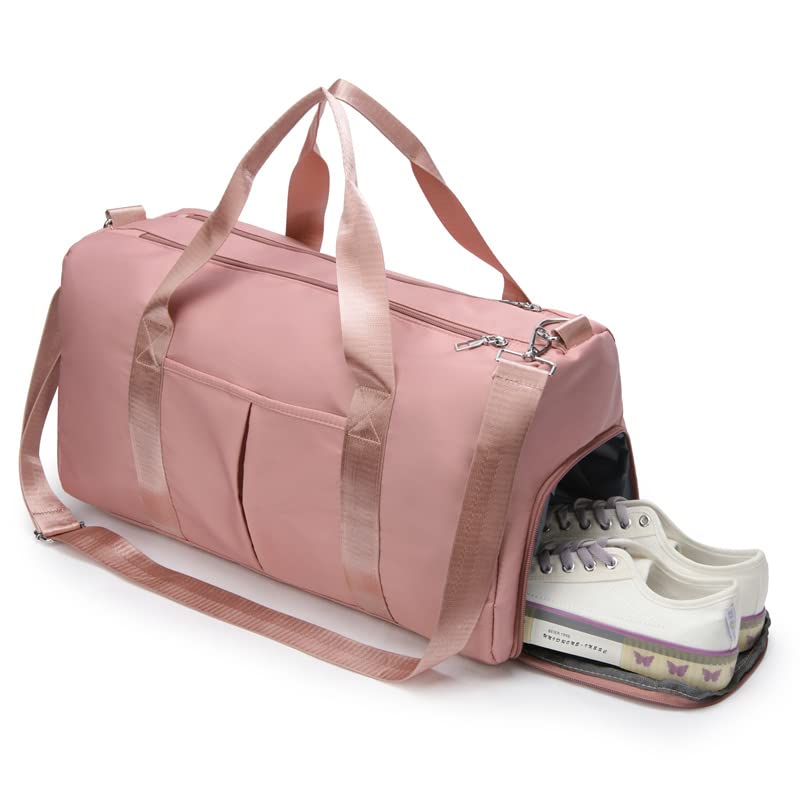 Geboldil Men's & Women's Travel Gym Bag with Shoe Compartment - Large Sports Tote & Weekender Overnight Shoulder Bag for Workouts, Travel & Weekend Getaways