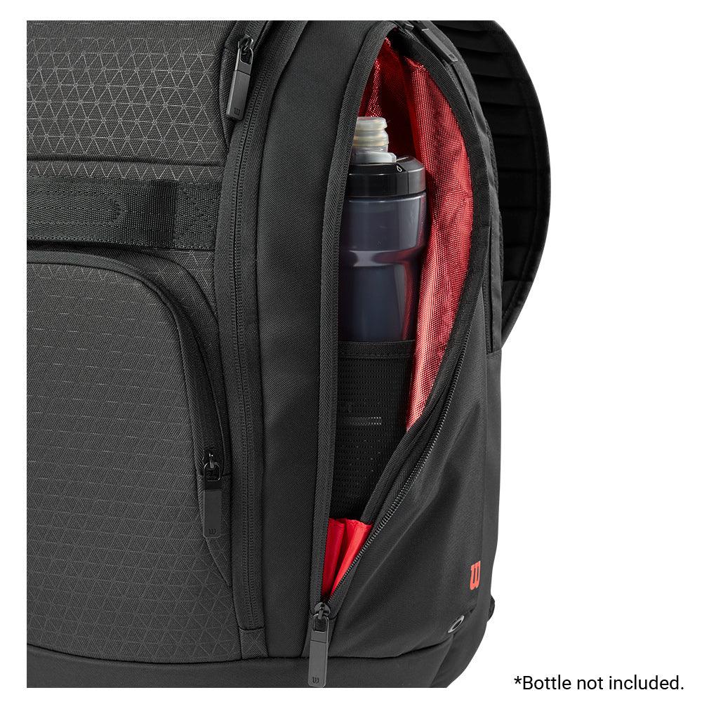 Clash V3 Tennis Backpack - Black & Infrared | Durable Sports Bag for Tennis Players | Perfect for Tournaments, Training & Gym Use