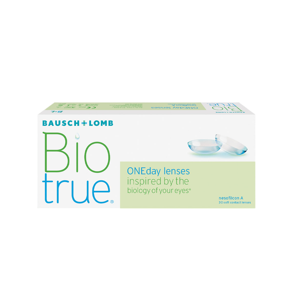 BIOTRUE ONEDAY Daily Disposable Contact Lenses (30 Pack) - Perfect for Travel, Sports & Active Lifestyles
