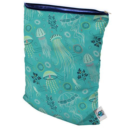 Planet Wise Medium Wet Bag - Reusable Waterproof Pouch for Diapers, Swimsuits & Gym Clothes - Perfect for Daycare, Beach & Travel