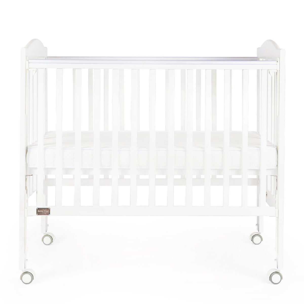 Baby Star Huggy Foldable Wooden Baby Crib with 3