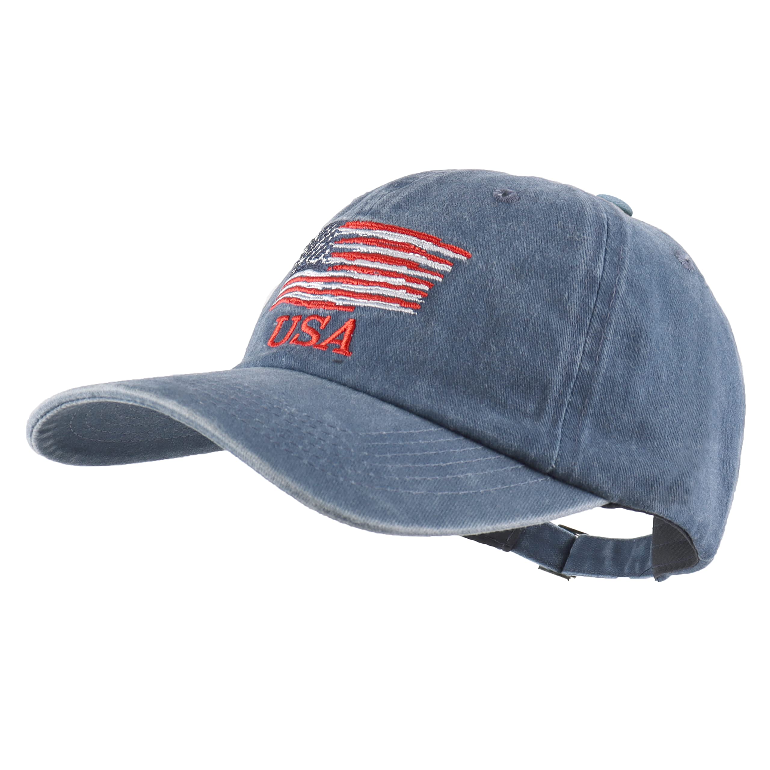American Flag Baseball Cap for Men & Women - Adjustable USA Patriotic Trucker Snapback Hat for Outdoor Activities, Sports & Casual Wear