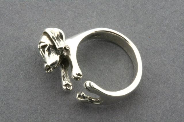 Sterling Silver Puppy Ring - Cute Dog Lover Jewelry for Women & Girls - Perfect Gift for Pet Owners & Animal Lovers