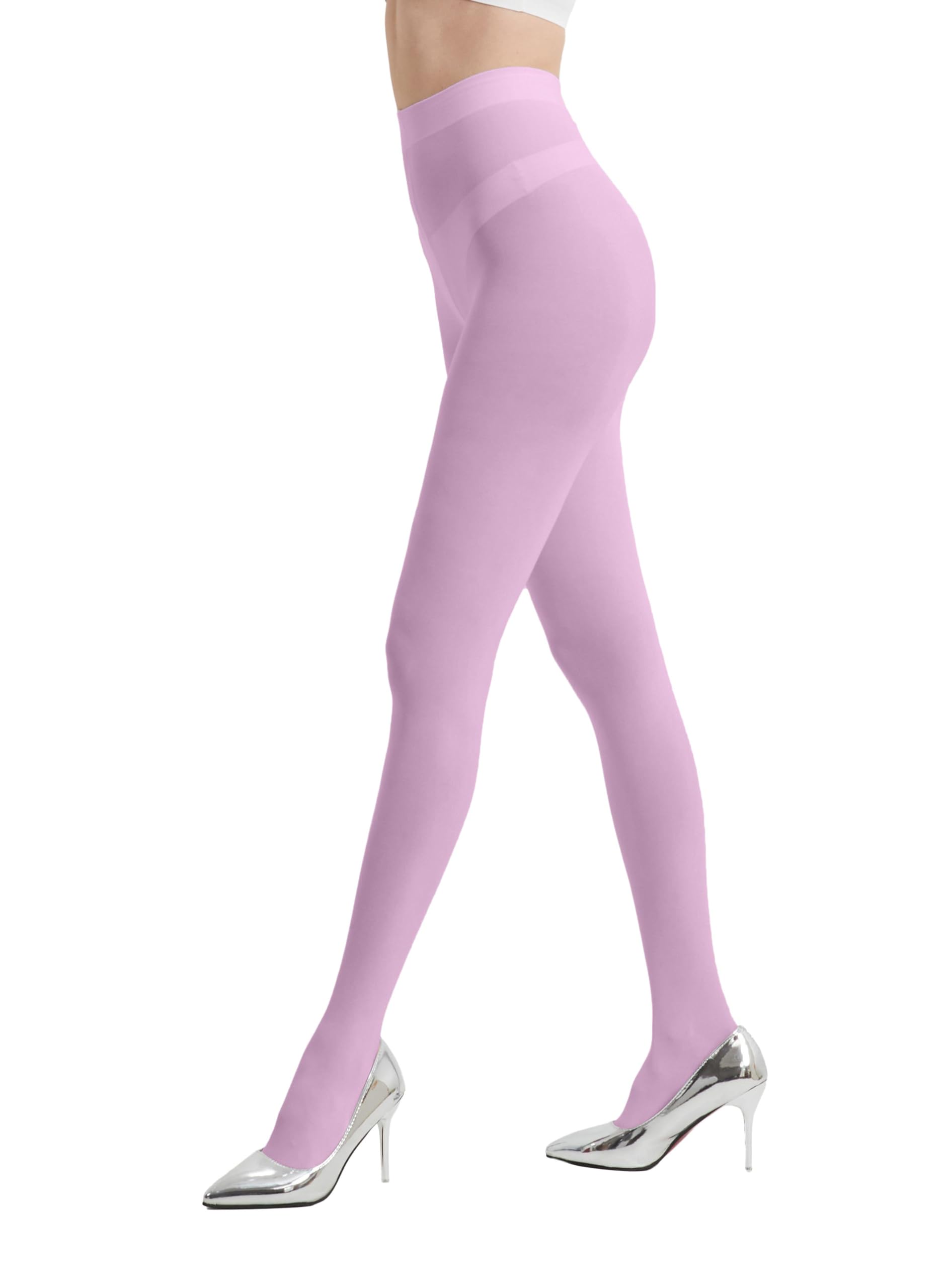 80D Semi Opaque Tights for Women - Stretchable High Waist Stockings, Soft Pantyhose with 20+ Colors - Perfect for Work, Daily Wear & Fashion Outfits