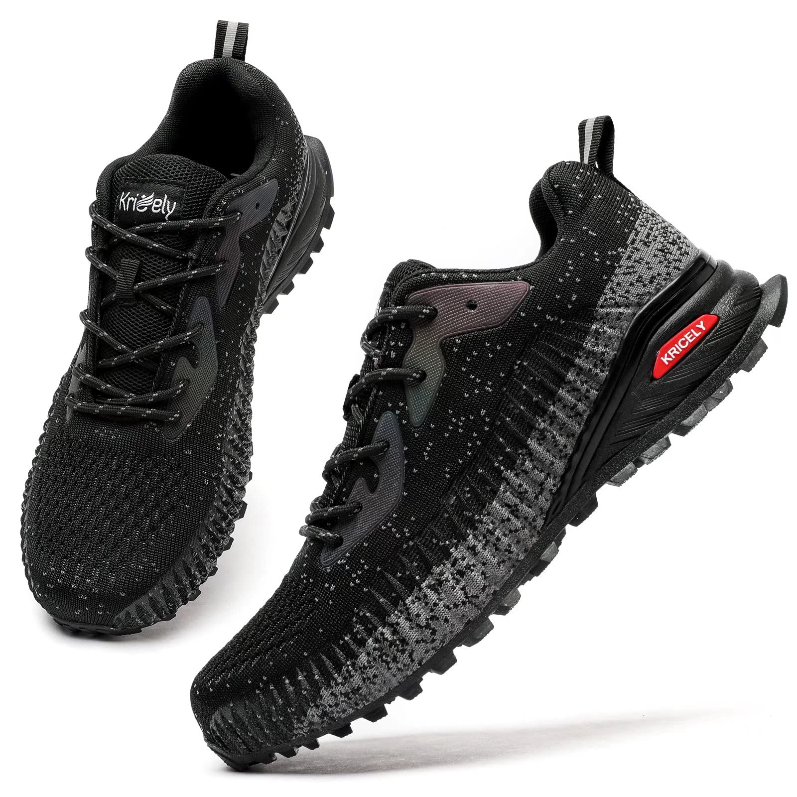 **Kricely Men's Trail Running Shoes - Lightweight Hiking Sneakers for Outdoor Walking, Tennis & Cross Training - Durable Workout Footwear for Men (Ideal for Hiking, Gym & Casual Wear)**