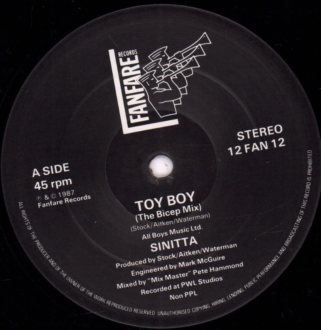 Sinitta - Toy Boy (The Extended Bicep Mix) 12