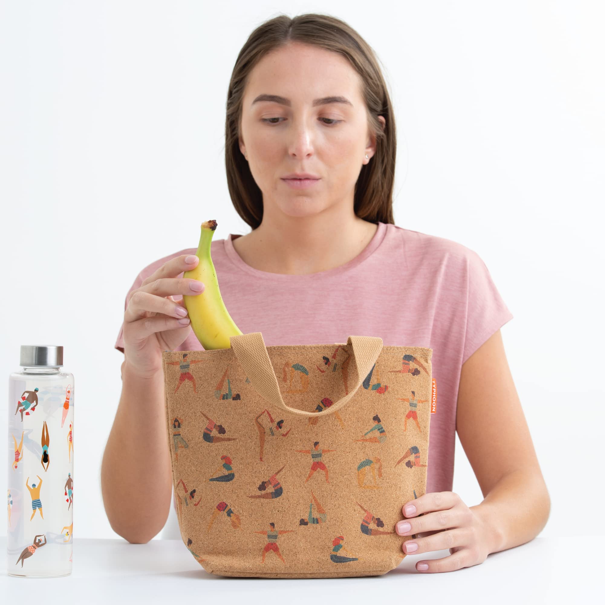 Typhoon PURE Collection | Insulated Cork Lunch Bag for Work, School & Outdoor Activities - Eco-Friendly & Leak-Proof Food Container Carrier